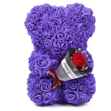 Rose Teddy Bear - Love in Bloom!